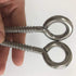 Swing Hooks, 4Pack M8 Heavy Duty Large Swing Hooks Hammock Hanging Kit Eye Screws 1200LB Capacity Swing Hardware for Yoga Hammock Swing Chair Indo...