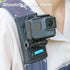 Backpack Shoulder Strap Mount Camera with Adjustable Shoulder Pad and 360 Degree Rotating Base Compatible with GoPro Hero 12 Black, Hero 11/9/8, D...