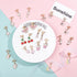 SUNNYCLUE 1 Box DIY 12 Pairs Clip On Earrings Pink Themed Clip On Earring Making Kit for Little and Women Jewelry Making Supplies...