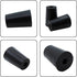 PENCK 6pcs Rubber Stopper with Hole 13mm to 17mm Tapered Plug Black Test Tubes Bungs Stoppers for Lab Home Use...