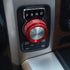 Hoolcar Red Gear Shift Knob Cover ABS Sticker Trim for 2013-2017 Dodge Ram (Not fit Rebel Modle)...