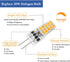 Dimmable G4 LED Bulb 12V 24V JC Tybe,20-30W T3 G4 Halogen Equivalent,4000K Natural White,G4 Bi-Pin Base, 300LM,Chandelier Lighting/Landscape Light...