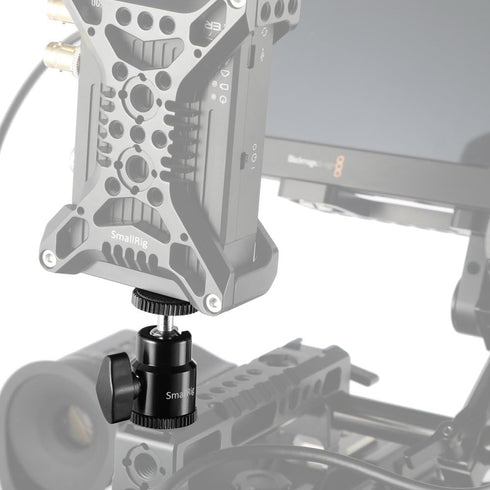 SmallRig 1/4" Camera Hot Shoe Mount, Ballhead Tripod with Additional 1/4" Screw, 2pcs Pack - 2059...