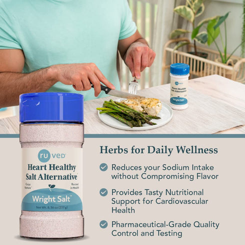 ruved Wright Salt, Flavorful Alternative Salt, Healthy Blend with Himalayan Pink Salt, Electrolyte Rich Multimineral Blend, 8.4 Ounces...