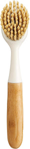 HIC Kitchen Dish Scrubbing Brush, Bamboo with Non-Scratch Bristles...