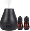 Waterless Essential Oil Diffuser - 3 Adjustable Fog Levels, Rechargeable, Suitable for Bedrooms, Bathrooms, Pet Rooms, Cars - Black...
