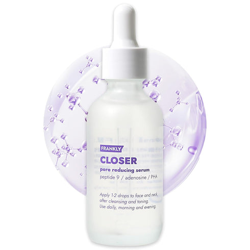 Frankly Closer Serum - 9 Peptides & Vegan Collagen, Pore Minimizer & Anti-Aging, Dewy Skin Hydrator, EWG Green, Non-Sticky, Derm-Tested, 2.03 fl. ...