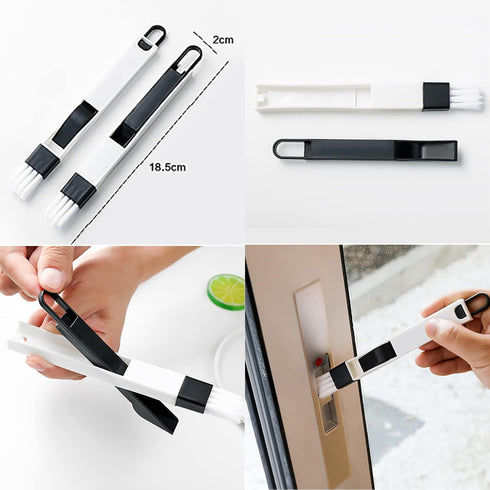 5Pcs Magic Window Cleaning Brush, Window Groove Cleaning Brush, Window Cleaning Brush, Crevice Cleaning Tool, Magic Gap Cleaning Brush, Window Tra...
