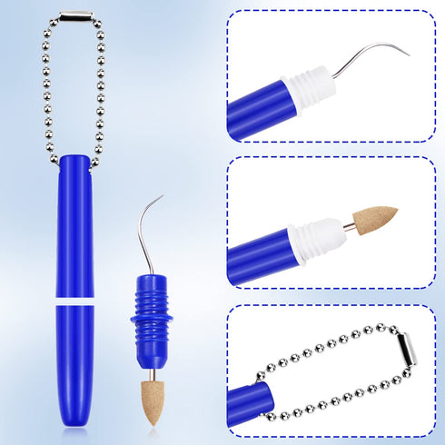 2 Pcs Travel Teeth Cleaning Tools, Dental Tools To Remove Plaque and Tartar, Portable Dental Hygiene Oral Care Kit with Plaque Remover and Tartar ...