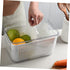 1pc Double Storage Basket Plastic Drawer Plastic Storage Bins Clear Organizer Box Over The Sink Colander Strainer Basket Fridge Pull Out Bin Veggi...