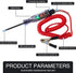 Pack-1 Car LED Digital Display Circuit Test Pen, DC 3V/6V/12V/24V Voltage Continuity Test for Wires Fuse, Multi-Function Induction Tester with 5.9...