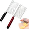 2 PACK French Fry Crinkle Cutter,Wavy Potato Slicer Cutter,Vegetable Veggie Chopper Cut Knife,Cucumber Carrot Garnishing Knife, Home Kitchen Wavy ...