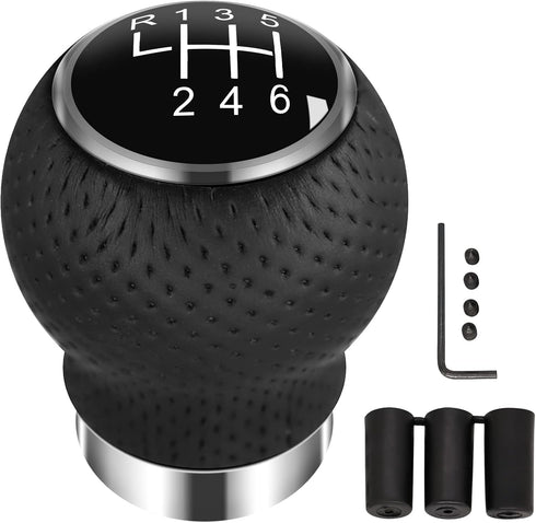 Universal Shift Knob 6 Speed Manual Gearbox Shift Knobs Fit for Most Car Transport Vehicles?Round Head R Up?...