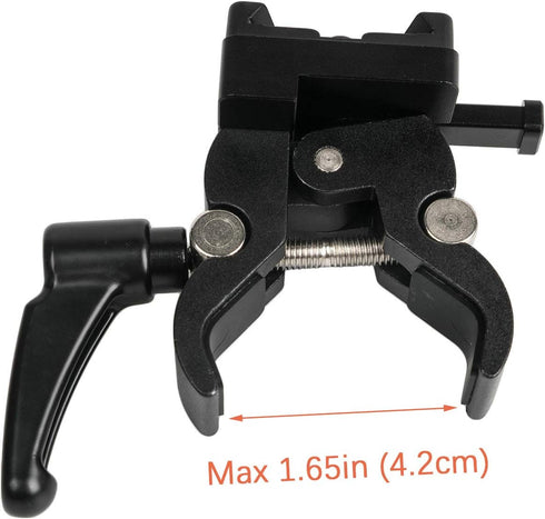 V-Mount Battery Adapter with Clamp for Mounting to Lighting Stand and Support Rod...