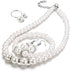 Tatibana 4 Pcs Pearl Jewelry Set 1920s Costume Jewelry Pearl Necklaces Pearl Hoop Earring Pearl Bracelet Pearl Ring for Women Wedding Jewelry Sets...