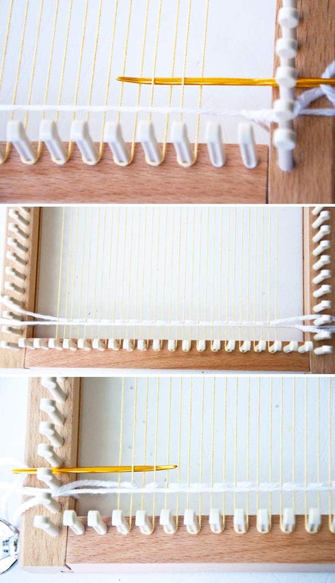 Weaving Thread with Weaving Needles Bundle - Cotton Thread Rug Yarn - Lap Loom warp Thread - Cricket Loom Weaving Shuttle - Hilo para tejer a Croc...