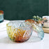 Danmu Colorful Glass Storage Jar with Lid, Candy & Cookie Jar, Jewelry Box, Buffet & Biscuit Containers (260ml / 9oz)...