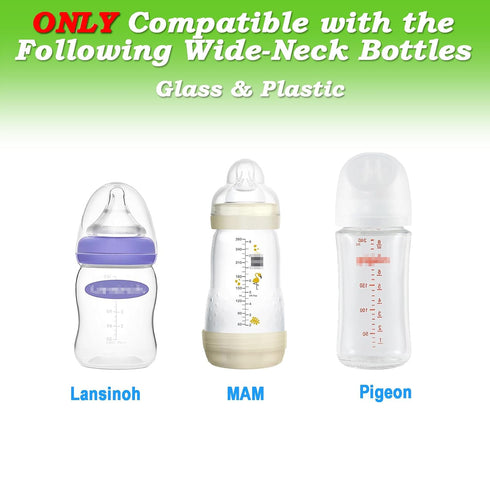 (9-PCs) Travel Bottle Caps Compatible with Lansinoh MAM Bottles, Storage Lids Replacement...