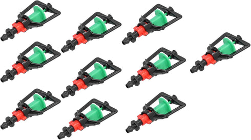 HEEPDD 10 Pcs Drip Irrigation Spray Agricultural Irrigation Equipment Drippers Emitters, Rotating G Type Micro Nozzle Garden Irrigation Drippers f...