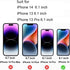 2 Pack Matte Anti-Blue Privacy Tempered Glass for iPhone 13 Pro/iPhone 13 / iPhone 14 Anti-glare Anti-Spy Screen Protector Anti-Peeping Film Color...