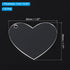 PATIKIL Acrylic Hearts Discs, 10 Pack Plastic Clear Blank Christmas Tree Ornament Keychain Transparent Pendant Hanging Decoration for Custom DIY 5...