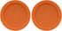Replacement Lid for Pyrex 6" Storage Plastic Cover 4 Cup Bowl 7201-PC Orange (2-Pack)...