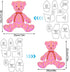 Memory Bear Template Ruler Set with Instructions - Memory Bear Sewing Patterns Template, Acrylic Template Quilting Cutting Set for Sewing Bear Pat...