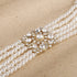 Missgrace Dainty 5 Tier Layered Pearl Rhinestones 1920s Short Choker Necklace for Women Chunky Necklaces Necklace Pearl Pendant Necklaces Pearl Ch...
