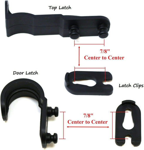 3 Pack Mailbox Plastic Latch Set Repair Kit for Solar Group Mail Box Standard Metal Mailbox Repair...
