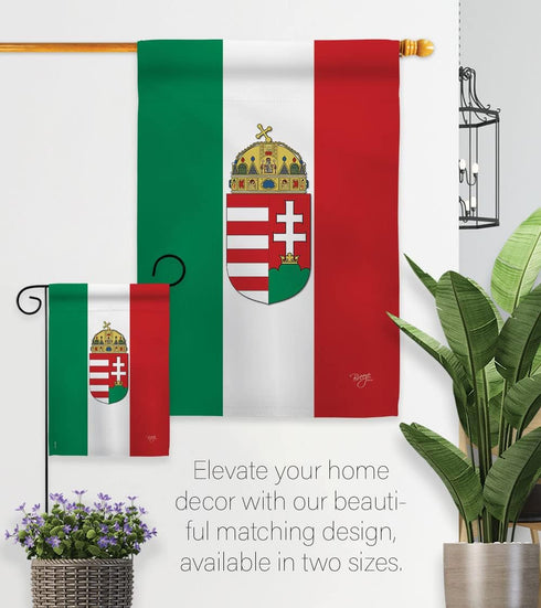 Breeze Decor Hungary Garden Flag Regional Nation International World Country Particular Area House Decoration Banner Small Yard Gift Double-Sided,...