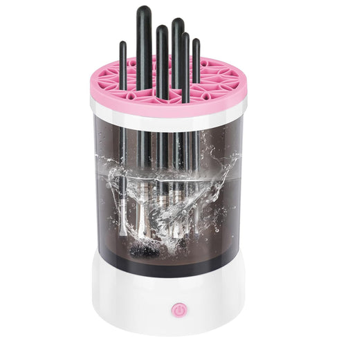 Makeup Brush Cleaner Machine, Electric Makeup Brush Cleaner 2024 New Automatic Spinning Makeup Brush Cleaner for All Size Makeup Brush and Beauty ...