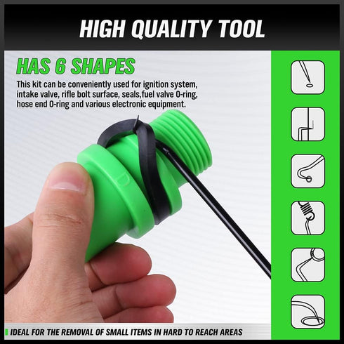 SWANLAKE Pick and Hook Set, Pick Tool Set for Car Auto Oil Seal/O-Ring Seal Gasket Mini Hooks Puller Remover (6PCS)...
