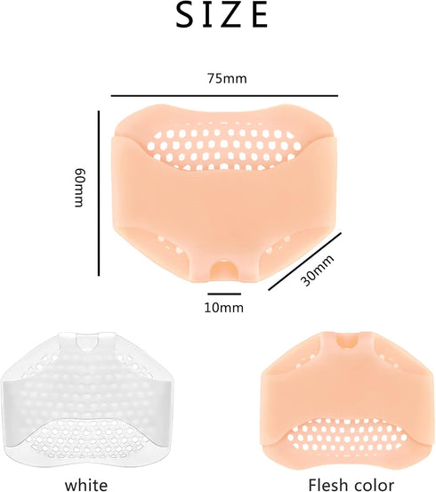 7Pairs Metatarsal Pads,Ball of Foot Cushions Reusable Breathable and Soft Gel Forefoot Pads Foot Sleeve Pad,Mortons Neuroma,Relief Pain and Preven...
