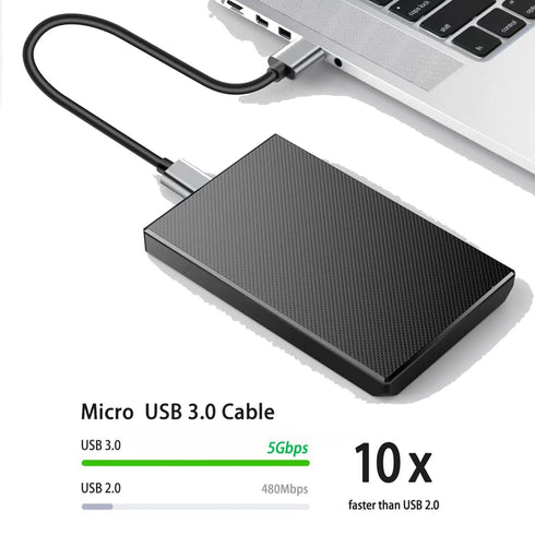 Micro B Cable, USB 3.0 A Male to Micro USB 3.0 Sync Cord,Data Wire Compatible for Toshiba,Seagate,Samsung,My Passport and More External Hard Drive...