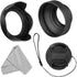 Veatree 58mm Lens Hood Set for Canon EOS 77D 80D 90D Rebel T8i T7 T7i T6i T6s T6 SL2 SL3 DSLR Cameras with EF-S 18-55mm F3.5-5.6 is STM & EF-S 18-...