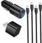 USB C Fast Charger Kit for Google Pixel 9/9 Pro XL/8/8 Pro/7/7 Pro/6a/6 Pro/6/5a/4, Samsung Galaxy S24, Looptimo 30W PD&QC 3.0 Car Charging Adapte...