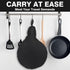 Cast Iron Skillet Bag, WITSTEP Frying Pan Storage Bag Fits 8/10/12 In Skillets Waterproof Camping Cast Iron Skillet Travel Carry Bag, Heavy Duty S...