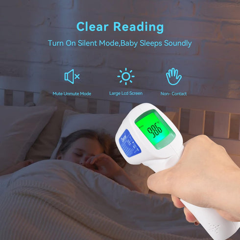 Berrcom Non Contact Forehead Thermometer Digital No-Touch Infrared Thermometer 3 in 1 for Adults and Kids Fever Check Thermometer Temperature Gun ...