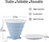 JBER Silicone Collapsible Travel Cup, 4 Pack Silicone Folding Camping Cup with Lids Expandable Drinking Cup for Outdoor Hiking Travel (Olive & Pin...