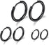 Surgical Stainless Steel Hoop Earrings 8mm/10mm/12mm Small Huggie Hoop Earrings for Women and Men...