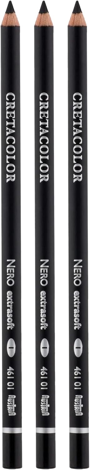 Cretacolor Nero Oil Charcoal 3-Pencil Set...