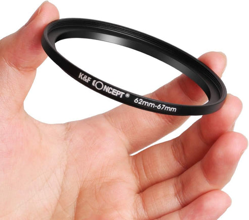 K&F Concept 11pcs Metal Stepping Rings Step Up Ring Set 26-30MM 30-37MM 37-43MM 43-52MM 52-55MM 55-58MM 58-62MM 62-67MM 67-72MM 72-77MM 77-82MM Co...