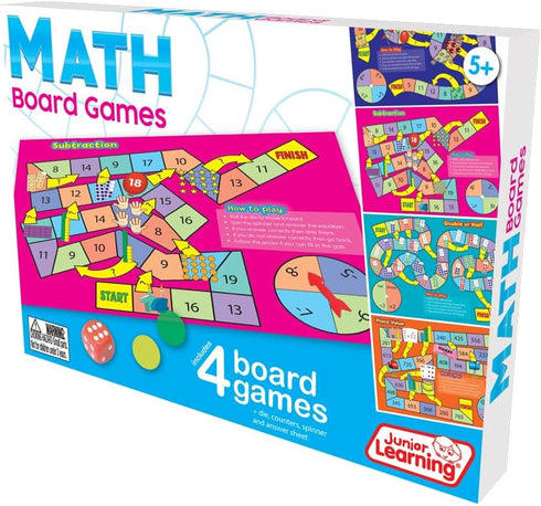 Junior Learning JL425 Math Board Games, Multi...