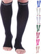 Doc Miller Open Toe Compression Socks Women and Men, 20-30 mmHg Toeless Compression Socks Women, Recovery Support Circulation Shin Splints Varicos...