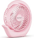 Small Rechargeable Fan, Portable Usb or Battery Fan, 3600mah Small Desk Fan, 8-24Hours Working, 3 Speed & Keep Quiet, 3.28Ft Charging Cord(Pink)...