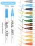 12 Color 3D Nail Art Pens Set, Kalolary Nail Point Graffiti Dotting Pen Drawing Painting Liner Brush for DIY Nail Art Beauty Adorn Manicure Tools(...