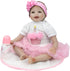 MAIHAO Reborn Baby Dolls Clothes for 17-22 Inch Newborn Baby Doll Girl, Baby Doll Clothes Outfit Accessories fit 17-22 Inch Baby Doll Girl (Pink C...