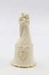 Fine Porcelain Wedding Couple 50th Anniversary Decorative Bell Figurine, 5-5/8" H...