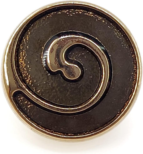 Decorative Enamel Copper Swirl Sewing Shank Buttons 20 Pcs - 10mm, 13/32"...