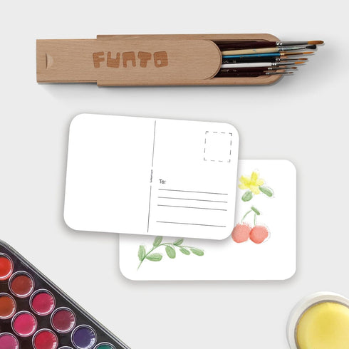 Funto Blank Watercolor Paper Postcards, 50 Cards, 4x6, 140lb/300gsm, Acid-Free Heavyweight Art Paper for Thank You Notes & Greeting Cards...